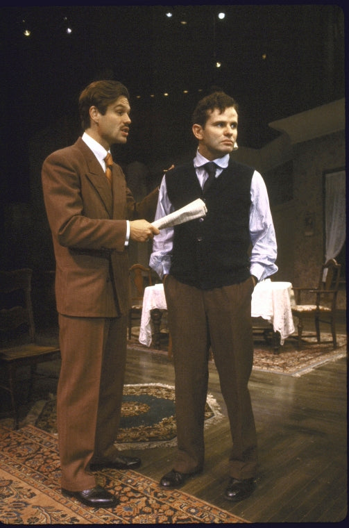 Actors (L-R) Harry Hamlin & Thomas G. Waites in a scene fr. the Circle in the Square production of the play "Awake and Sing!." (New York)