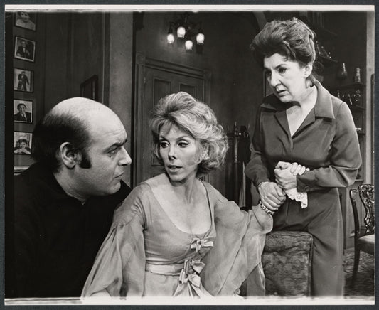 Michael Lombard, Betsy von Furstenberg, and Maureen Stapleton in the stage production The Gingerbread Lady