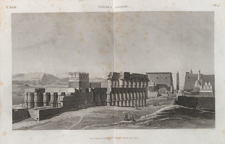 Thèbes. Louqsor [Luxor]. Vue particulière du palais prise du sud.