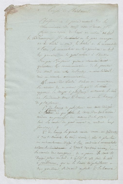 "Notes on St. Domingue"