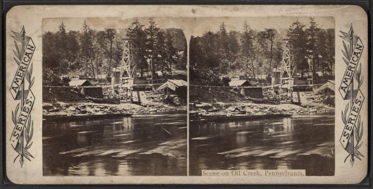 Scene on Oil Creek, Pennsylvania.