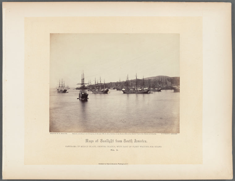 Panorama of Middle Island, Chincha Islands, with part of fleet waiting for guano. No. 1