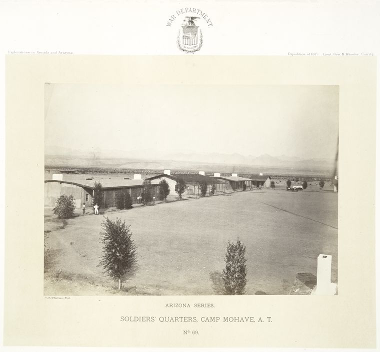 Soliders' quarters, Camp Mohave, A. T.  Arizona Series.  No. 69.