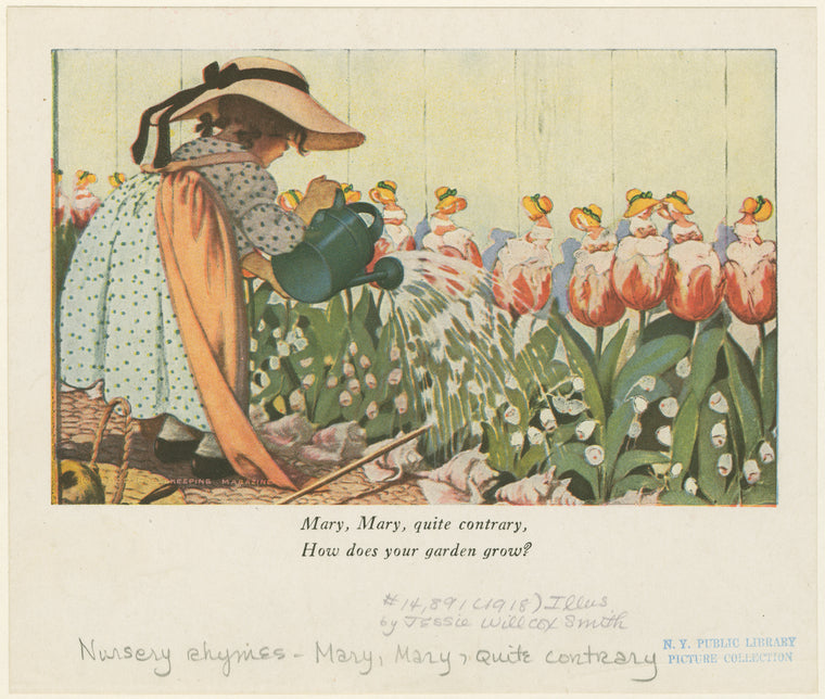 Mary, Mary, quite contrary, how does your garden grow?