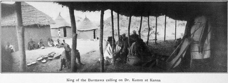 King of the Burmawa calling on Dr. Kumm at Kanna.
