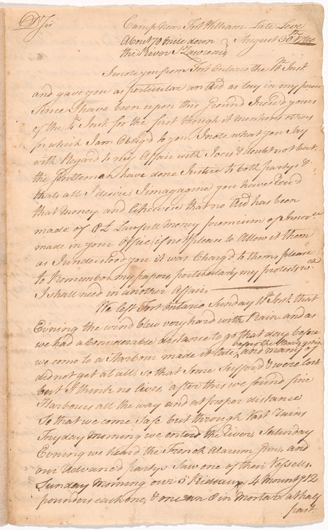 Letter from Thomas Martin