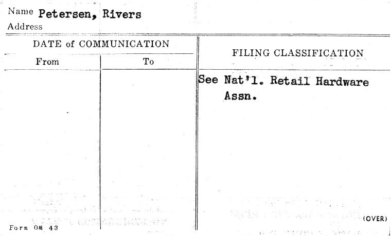 Petersen, Rivers