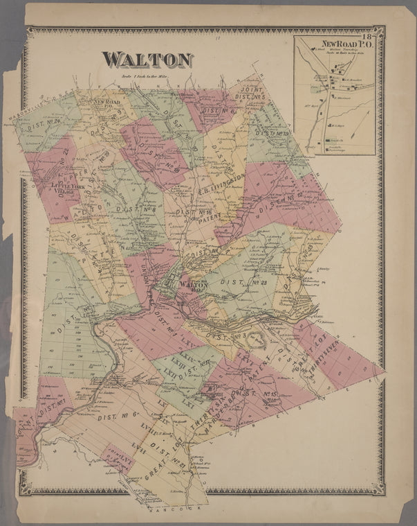 Walton [Township]; New Road P.O. [Village]