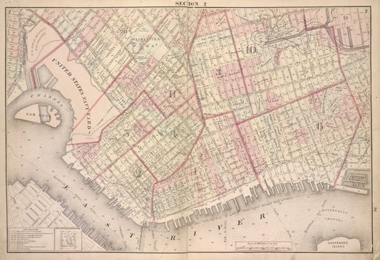 Brooklyn, Double Page Section 2; [Including Wards 1, 2, 3, 4, 5, 6, 10 ,11, 20, 22]