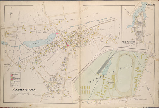 Monmouth County, Double Page Plate No. 26 [Map of Eatontown]