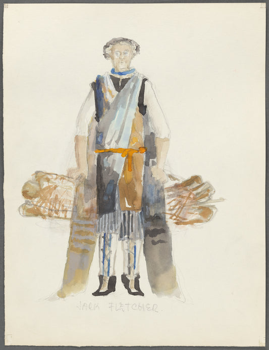 Lysistrata: Costume sketch for Jack Fletcher