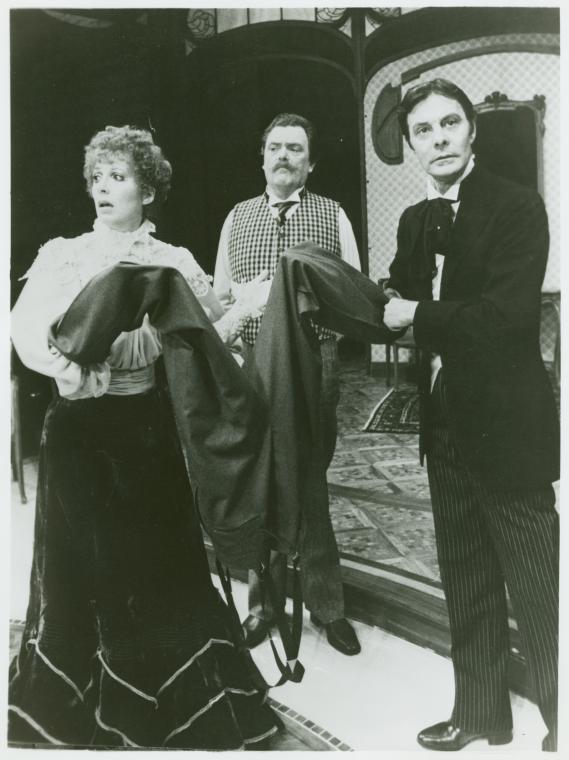 Patricia Elliott, Bernard Fox and Louis Jourdan