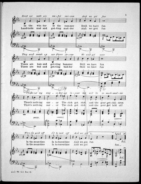 Ain't we got fun : song