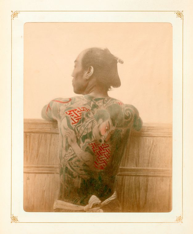 A Man with Tattoo
