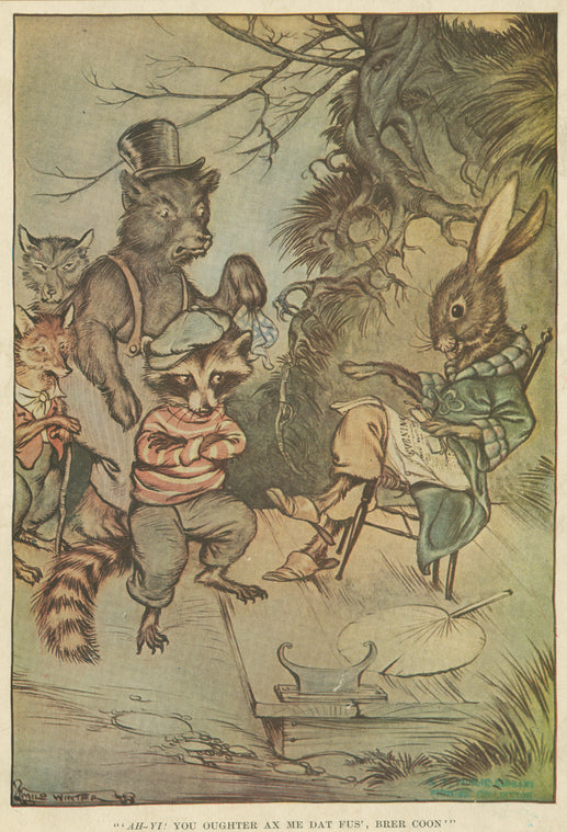 "'Ah-yi!  You oughter ax me dat fus', Brer Coon'"