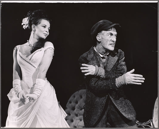 Anita Gillette and Wilfred Brambell in the stage production Kelly