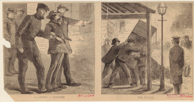 Arresting a repeater ; tipping over a booth