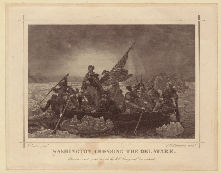 Washington, crossing the Delaware
