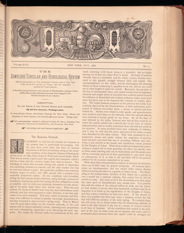 The jewelers' circular and horological review