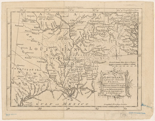 Louisiana, as formerly claimed by France : now containing part of British America to the east & Spanish America to the west of the Mississipi