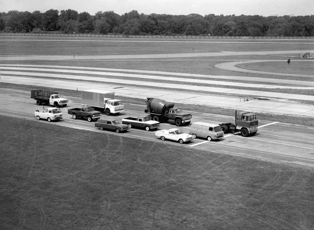 1962 Ford Truck lineup  0401-0408