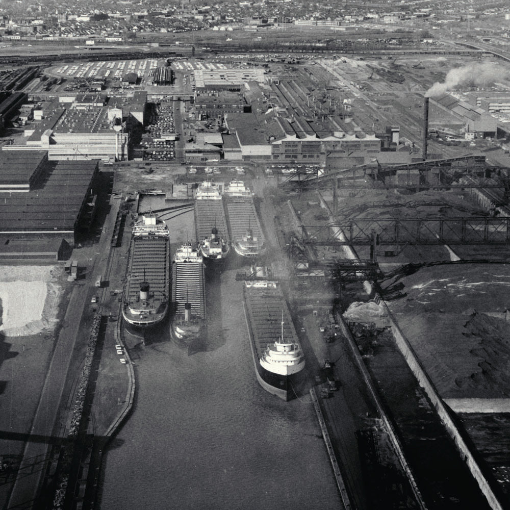 1965 Ford ore freighters at Rouge Complex  0401-0424