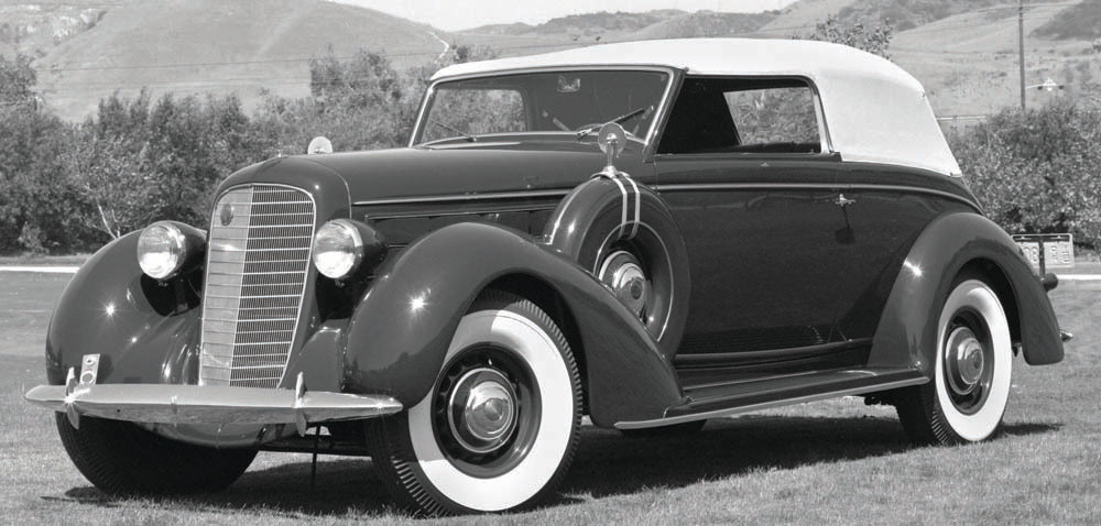 1936 Lincoln Brunn Convertible Victoria  0401-0832