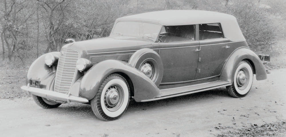 1936 Lincoln LeBaron Convertible Sedan  0401-0834