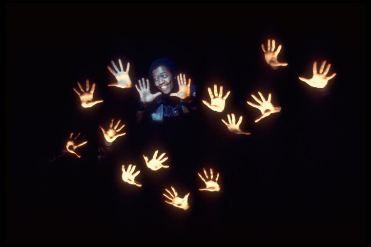 Actor Northern J. Calloway in a scene fr. the replacement cast of the Broadway musical "Pippin." (New York)