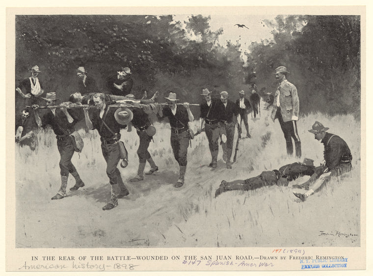 In the rear of the battle--wounded on the San Juan road