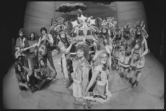 Robert Phalen, Barbara eda-Young, Indian ensemble, and the Holy Modal Rounders in the stage production Operation Sidewinder