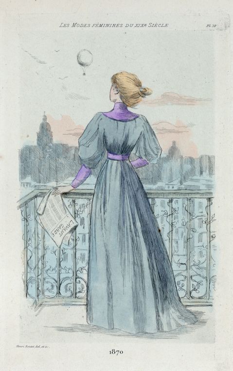 1870 [Women's fashion in nineteenth-century Paris]