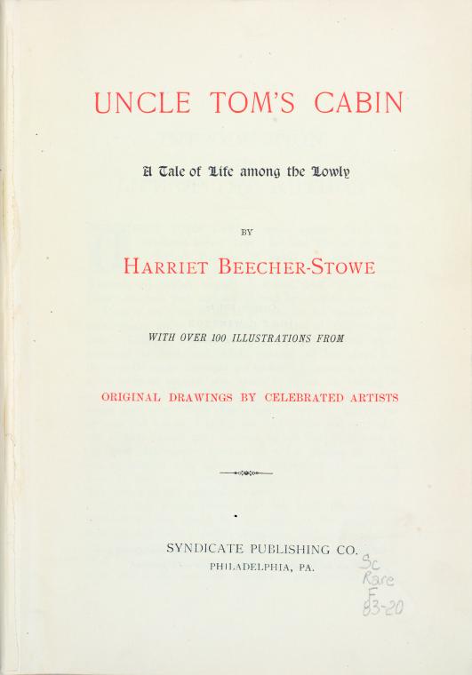 Uncle Tom's Cabin