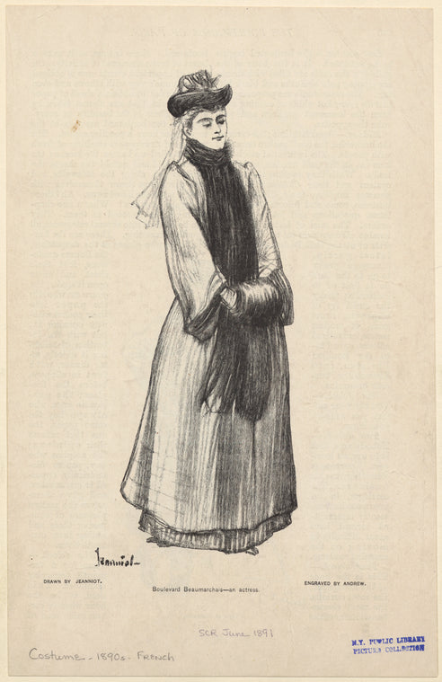 Boulevard Beaumarchais -- an actress
