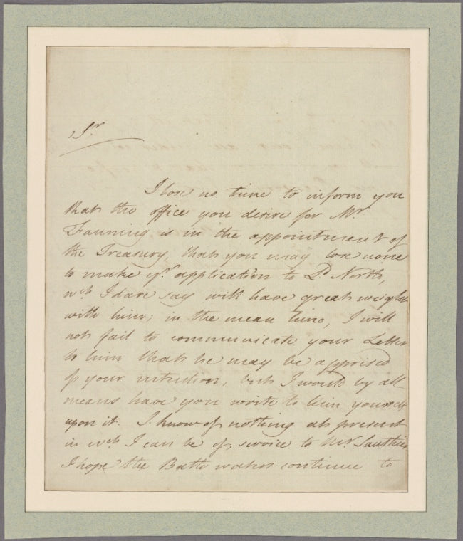 Letter to --