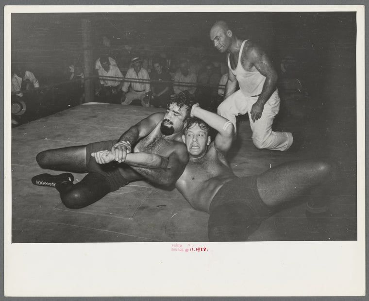 Wrestling match sponsored by American Legion, Sikeston, Missouri