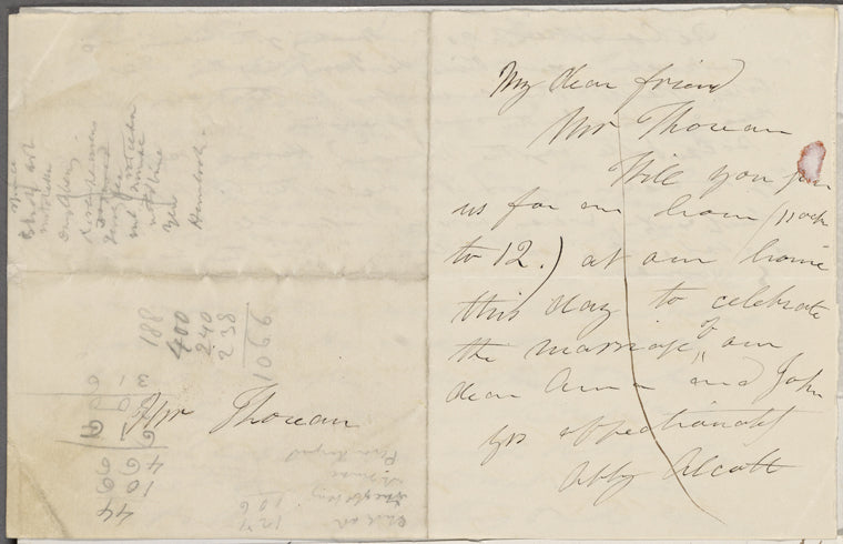 Alcott, Abigail M., ALS to HDT. [May 23, 1860].