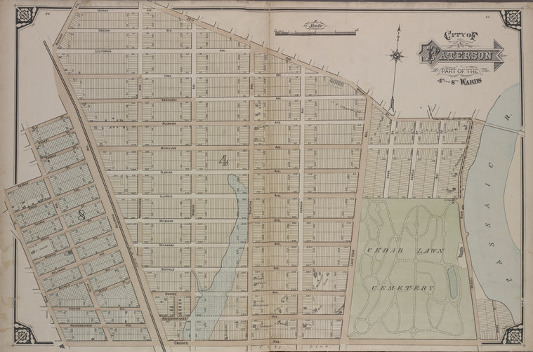 City of Paterson. Part of the 4th and 8th Wards