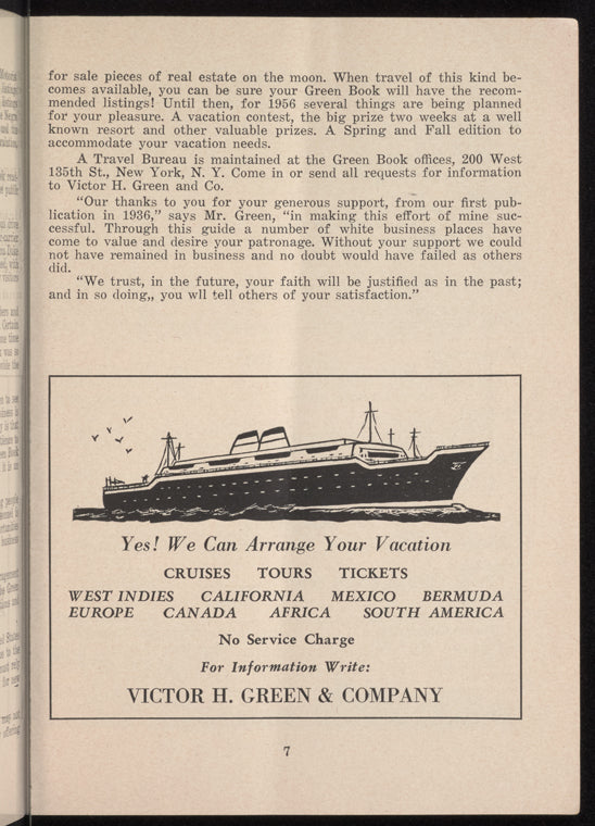 The Negro Travelers' Green Book: Fall 1956: The Guide for Travel & Vacations