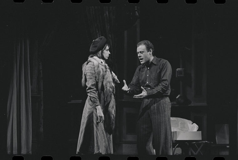 Liza Minnelli and Bob Dishy in the stage production Flora, the Red Menace