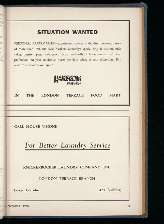 London Terrace news