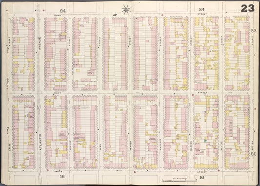 Brooklyn, V. 1, Double Page Plate No. 23 [Map bounded by Bond St., Butler St., Smith St., State St.]