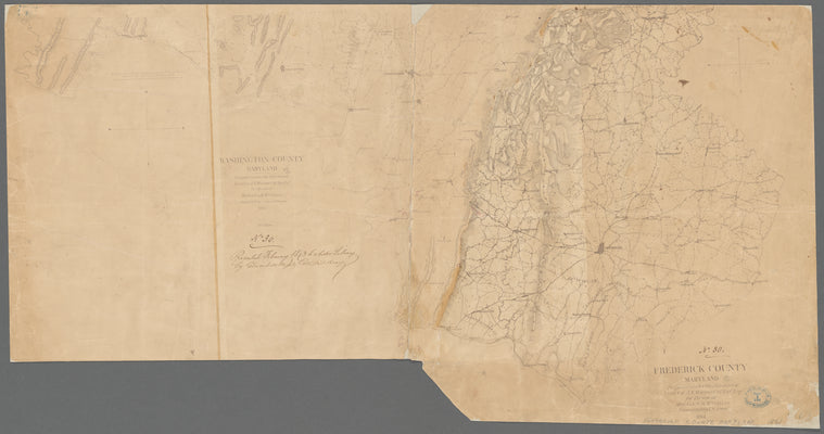 Frederick County, Maryland: prepared under the direction of Liut. Col. J.N. Macomb Chf. Topl. Engr., for the use of Maj. Gen. G.B. McClellan, commanding U.S. Army, 1861