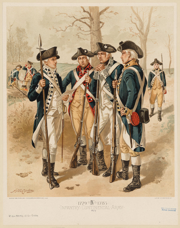 Infantry : Continental Army, 1779-1783