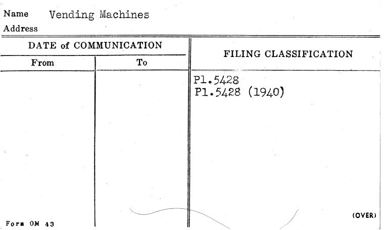 Vending Machines