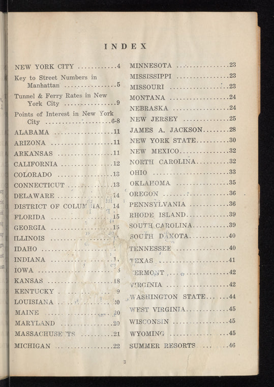 The Negro Motorist Green Book: 1939
