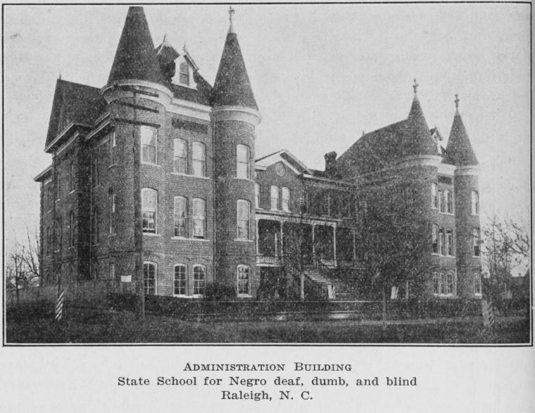 Administration building; State School for Negro deaf, dumb and blind; Raleigh, N.C.