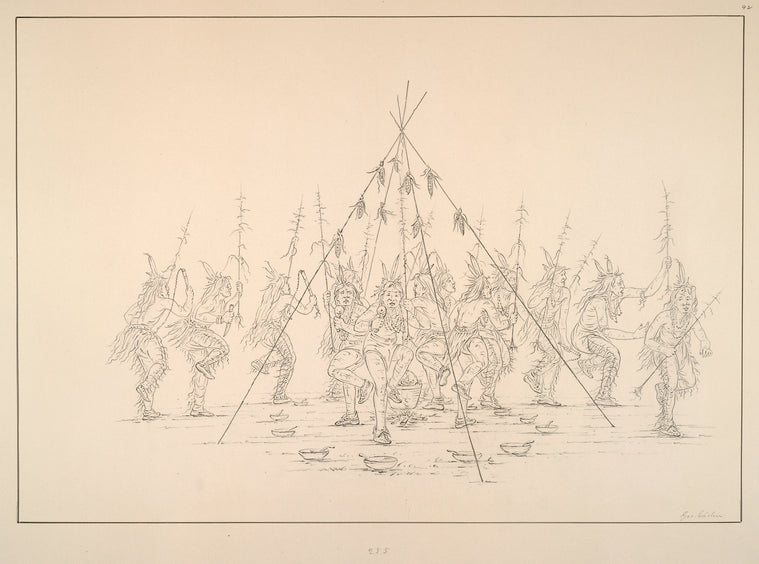 Green Corn dance. Min-a-tar-ree. 255. When the ears of corn (maize) become large enough to eat, a great feast is partaken, and preparatory to it the dance is given. ...