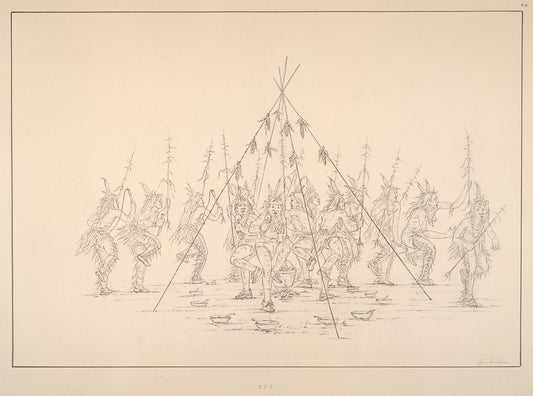 Green Corn dance. Min-a-tar-ree. 255. When the ears of corn (maize) become large enough to eat, a great feast is partaken, and preparatory to it the dance is given. ...
