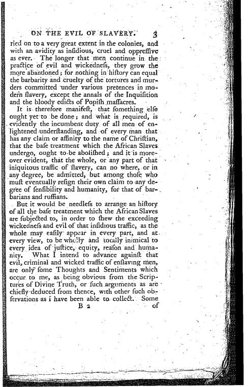 Thoughts and sentiments on the evil and wicked traffic of the slavery and commerce of the human species, humbly submitted to the inhabitants of Great-Britain, by Ottobah Cugoano, a native of Africa.